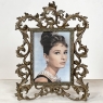 Antique Italian Rococo Painted Metal Picture Frame