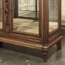 19th Century French Louis XVI Walnut Buffet with Marble Top and Hand Beveled Glass