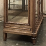 19th Century French Louis XVI Walnut Buffet with Marble Top and Hand Beveled Glass
