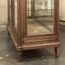 19th Century French Louis XVI Walnut Buffet with Marble Top and Hand Beveled Glass