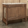 19th Century French Louis XVI Walnut Buffet with Marble Top and Hand Beveled Glass