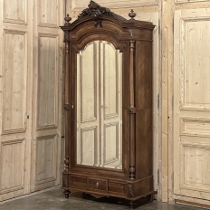 19th Century French Louis XVI Rosewood Neoclassical Armoire