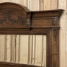 Antique French Louis XVI Carved Walnut Mantel Mirror