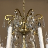 Antique Venetian Brass and Crystal Chandelier