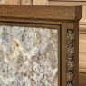 Antique French Louis XVI Neoclassical Mantel Mirror with Marble & Bronze Mounts