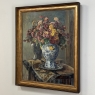 Antique Framed Oil Painting on Canvas by Marie Alexandre