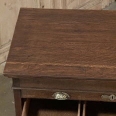 Antique File Card Cabinet with Tambour Door