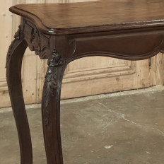 19th Century French Louis XV Walnut Writing Table ~ End Table