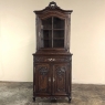 Antique Country French Corner Vitrine ~ Cabinet
