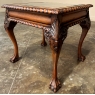 Antique English Walnut Chippendale End Table
