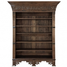 19th Century Dutch Renaissance Open Bookcase