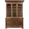 19th Century French Louis Philippe Walnut Bookcase