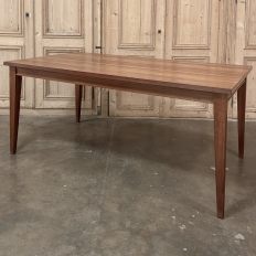 Mid-Century French Walnut Dining Table