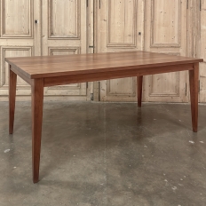 Mid-Century French Walnut Dining Table