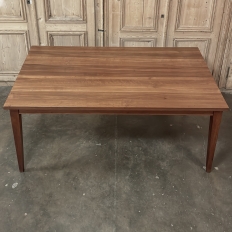 Mid-Century French Walnut Dining Table