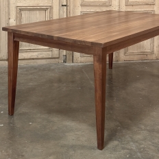 Mid-Century French Walnut Dining Table