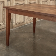 Mid-Century French Walnut Dining Table