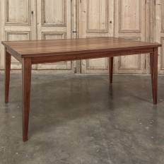Mid-Century French Walnut Dining Table