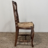 Antique Country French Ladderback Rush Seat Chair