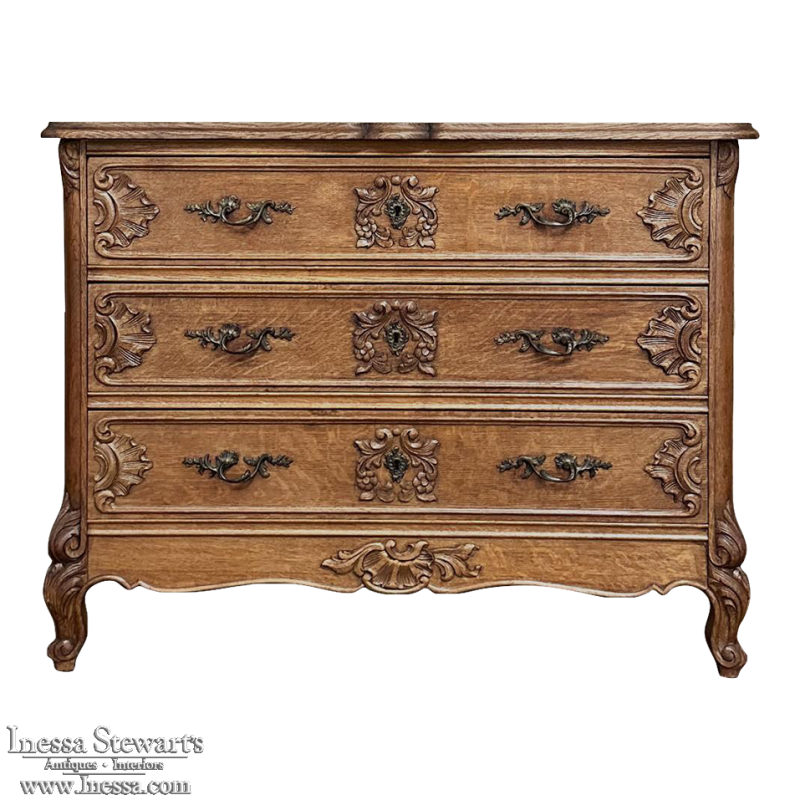 Antique Country French Louis XV Commode ~ Chest of Drawers