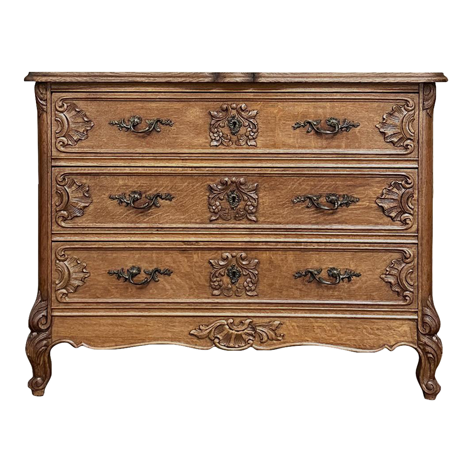 Antique Country French Louis XV Commode ~ Chest of Drawers