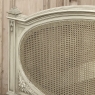 19th Century French Louis XVI Painted QUEEN Bed with Caning