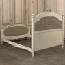 19th Century French Louis XVI Painted QUEEN Bed with Caning