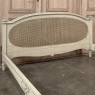 19th Century French Louis XVI Painted QUEEN Bed with Caning