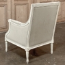 Antique French Louis XVI Painted Bergere ~ Armchair
