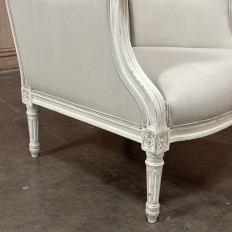 Antique French Louis XVI Painted Bergere ~ Armchair