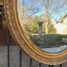 Antique French Louis XVI Oval Gilded Mirror