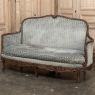 Antique French Louis XIV Walnut Sofa