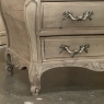 Antique Italian Mahogany Bombe Marble Top Commode