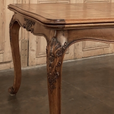 Antique French Walnut Louis XV Draw Leaf Dining Table