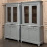 PAIR 19th Century French Louis Philippe Period Painted Bookcases ~ Display Cabinets