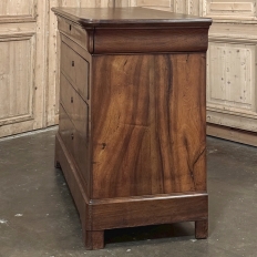 19th Century French Louis Philippe Period Burl Walnut Commode