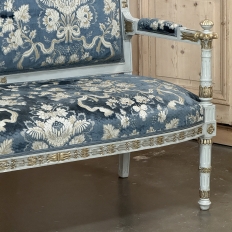 19th Century French Napoleon III Period Empire Style Painted Sofa ~ Canape