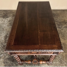 19th Century French Renaissance Barley Twist Desk ~ Bureau Plat