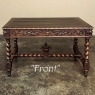 19th Century French Renaissance Barley Twist Desk ~ Bureau Plat