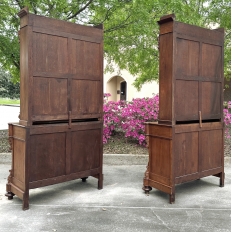 PAIR 19th Century French Louis Philippe Walnut Bookcases