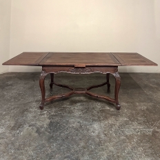 Antique French Louis XIV Draw Leaf Dining Table