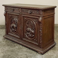 19th Century French Renaissance Buffet with Fox & Hound