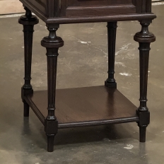 Pair 19th Century French Louis XVI Marble Top Nightstands