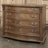 Antique Dutch Neoclassical Marble Top Walnut Chest of Drawers