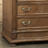 Antique Dutch Neoclassical Marble Top Walnut Chest of Drawers