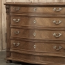 Antique Dutch Neoclassical Marble Top Walnut Chest of Drawers