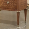 Louis XVI Marquetry Marble Top Commode with Bronze Mounts