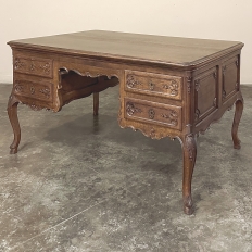 Antique French Louis XV Oak Partner's Desk