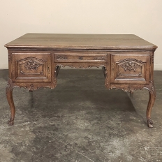 Antique French Louis XV Oak Partner's Desk