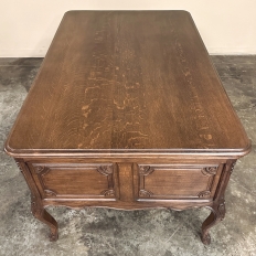 Antique French Louis XV Oak Partner's Desk